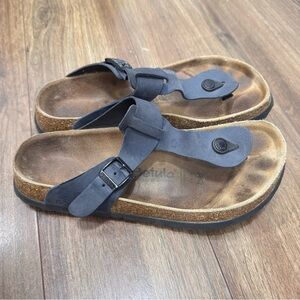 Birkenstock Betula women’s Casual Black Toe-Post Cork Footbed Sandals